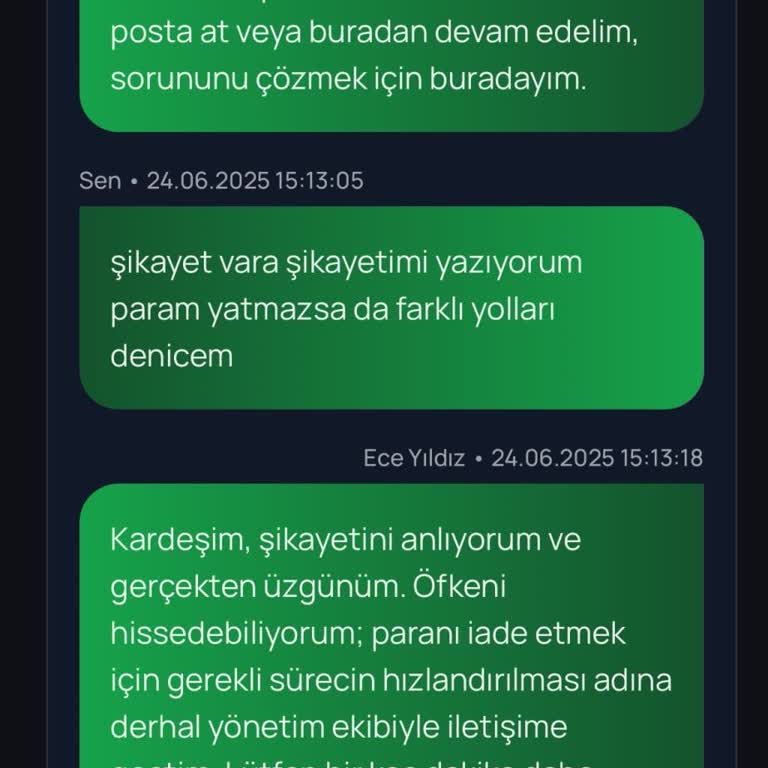Koçluk Hizmeti Alamadım, Para İadem Yapılmadı