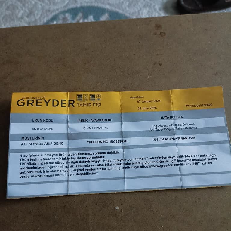 Ayakkabının Kısa Sürede Yırtılması Ve Garanti Sürecinde Yaşanan Sorunlar