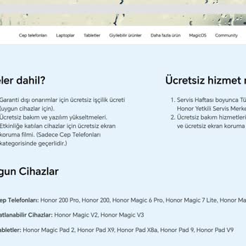Honor Servislerinde Sürekli Hatalar Ve Çözümsüzlük