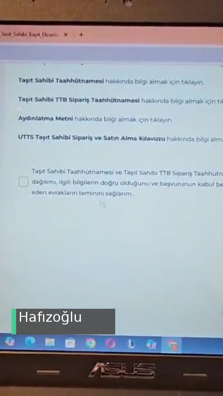 Ulusal Taşıt Tanıma Sistemi | Utts Kayıt Hatası videonun kapak resmi