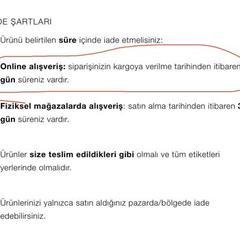 Zara Online İade Süresi Hatası Nedeniyle Mağduriyet Yaşadım
