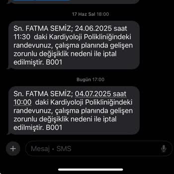 Sürekli İptal Edilen Randevular Nedeniyle Annemi Muayene Ettiremiyorum