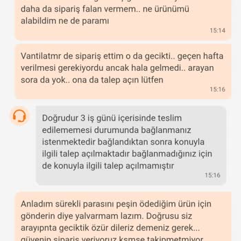 Teslim Edilmeyen Ürün İçin Yetersiz Destek Ve İade Sorunu