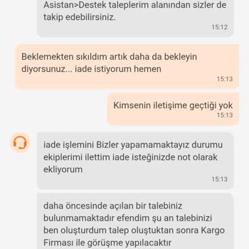 Teslim Edilmeyen Ürün İçin Yetersiz Destek Ve İade Sorunu