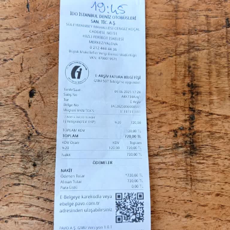 Yalova İDO'da Fazla Bilet Ücreti İadesi Sorunu