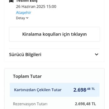 Findeks Notum Yüksekken Araç Kiralamam Son Dakikada İptal Edildi