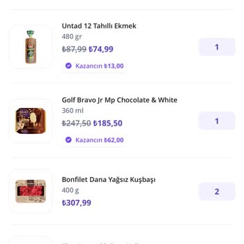 Getir Büyük Siparişimde Eksik Ürün ve Yetersiz Müşteri Hizmeti