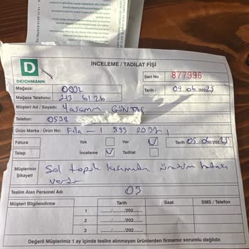 Deichmanndan Alınan FILA Ayakkabıda Üretim Hatası Mağaza Kabul Etti Merkez Reddetti