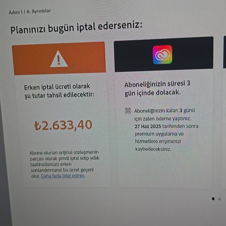 İzinsiz Oluşturulan Adobe Üyeliği Ve İptalde Yüksek Cayma Bedeli Mağduriyeti