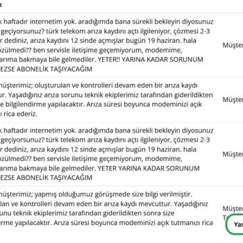 İnternet Bağlantısı Yok, İlgisiz Müşteri Hizmetleri Ve Düşük Hız Sorunu