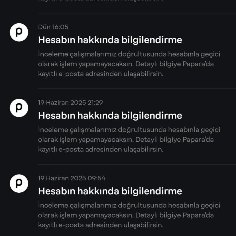 Papara Hesabım Haksız Yere Uzun Süredir İncelemede