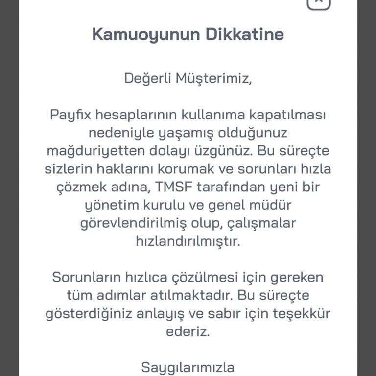 Payfix Uzun Süredir Hesabımdaki Paraya Ulaşamıyorum