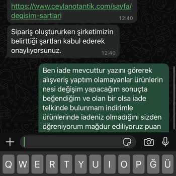 Yasal İade Hakkım Engelleniyor: CEO Ceylan Otantik'ten Mağduriyet