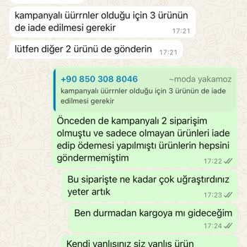 Yanlış Ürün, İade Sorunu Ve Saygısız Müşteri Hizmeti