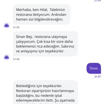 Getir Siparişimde İptal Ve Müşteri Hizmetleri Sorunu