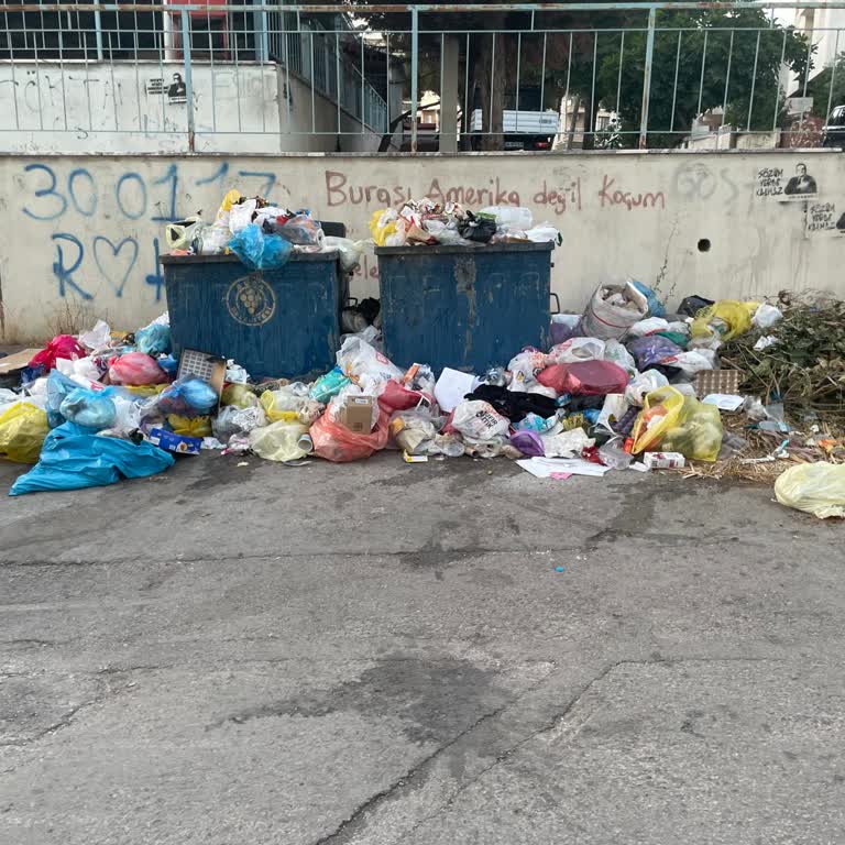 Kuruçeşme'de Çöp Sorunu: Çöpler Alınmıyor, Kötü Koku Yayıldı