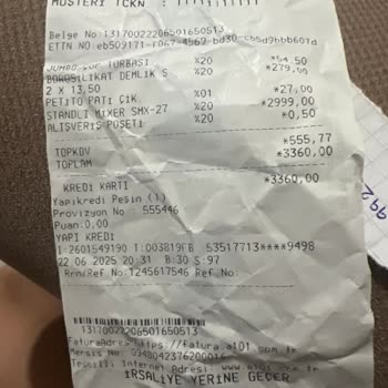 Aldığım Sinbo Standlı Mikser Çalışmıyor, İade Alınmıyor