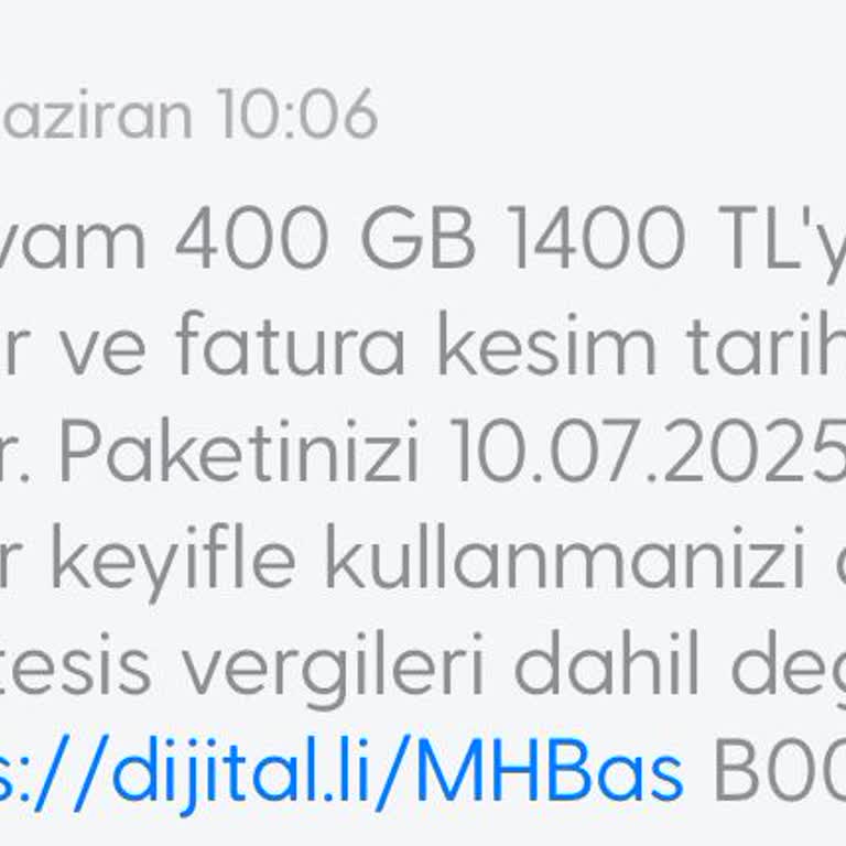 Yanlışlıkla Tarife Değişikliği Sonrası Yüksek Fatura Ve Kullanılmayan İnternet