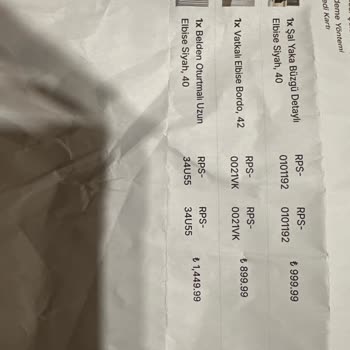 Roupas Collection Cayma Hakkımı Ve Fatura Talebimi Yok Saydı