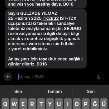 Tekerlekli Sandalye Talebinde Sistem Hatası Nedeniyle Mağduriyet