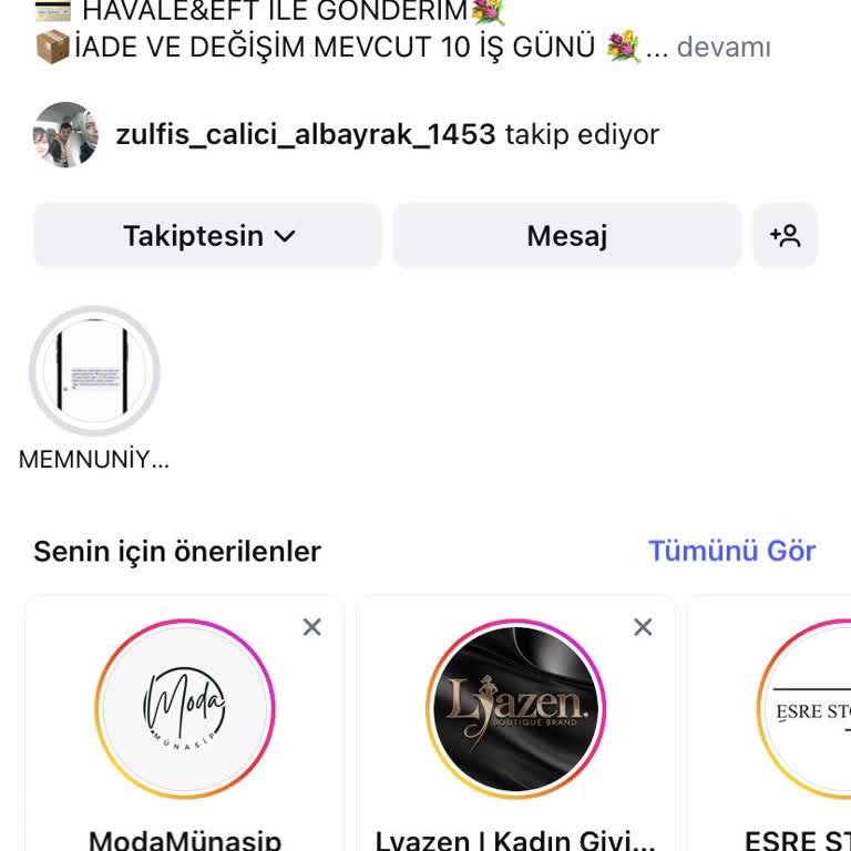 Instagram Üzerinden Alışverişte Yaşanan İletişim Sorunu