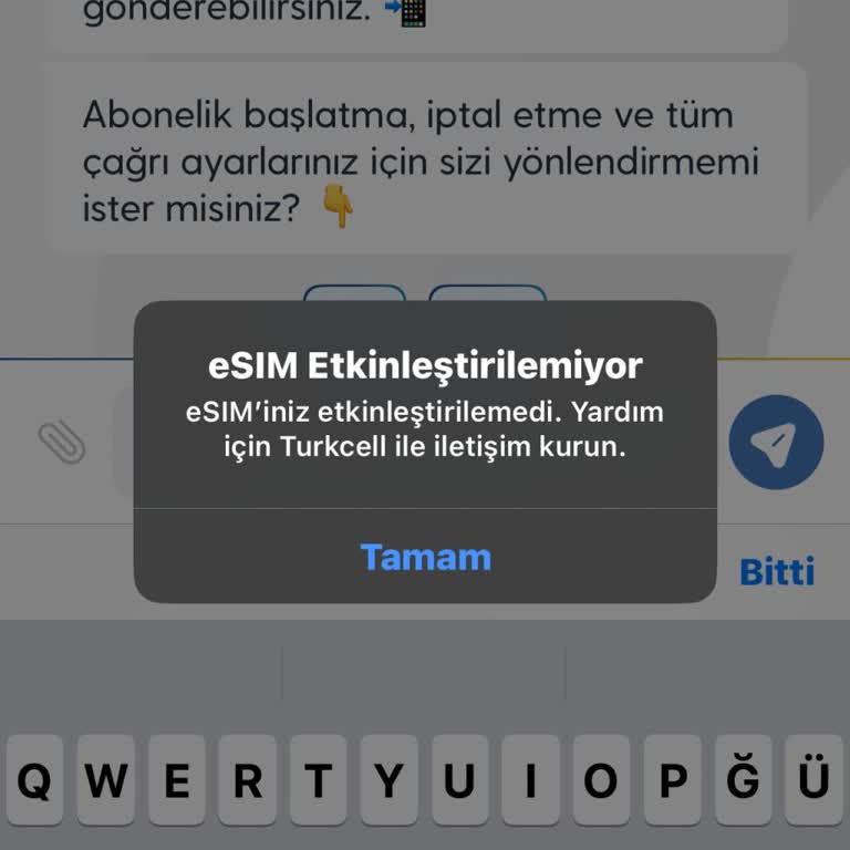 Platinum Müşteriye E-Sim Sorununda Yetersiz Destek Ve İletişim Eksikliği