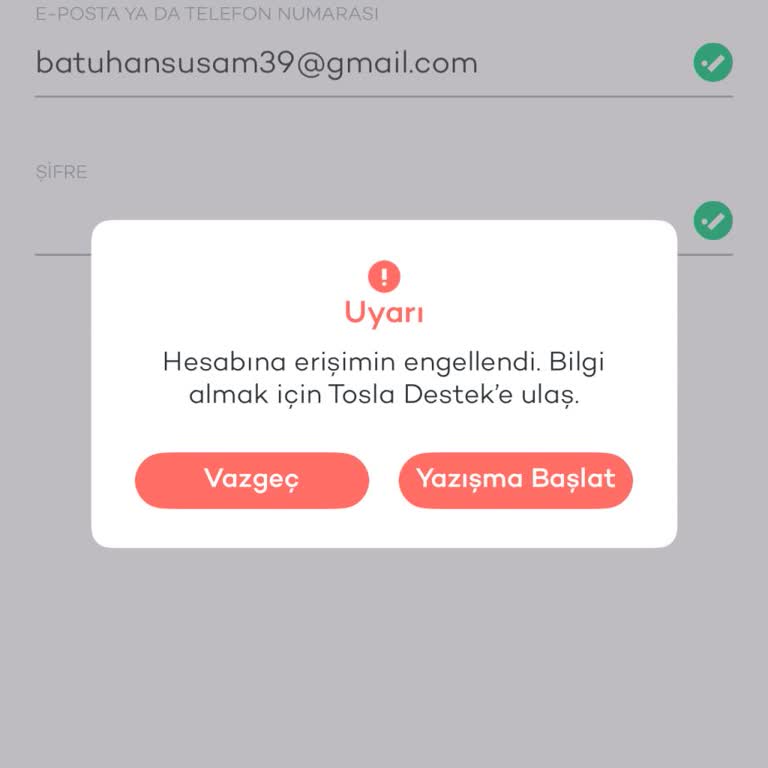 Tosla Hesabım Engellendi, Paramı Alamıyorum!