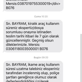 Kasko Şirketi İkame Araç Süresini Kısalttı Hasta Yakınım Mağdur Oldu