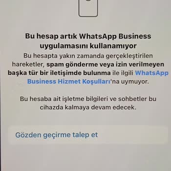 WhatsApp İşletme Hesabımız Haksız Yere Kapatıldı, Müşterilerimize Ulaşamıyoruz