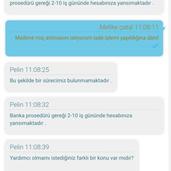 İade Süreci Hakkında Bilgi Verilmemesi Ve Canlı Destek Sorunu