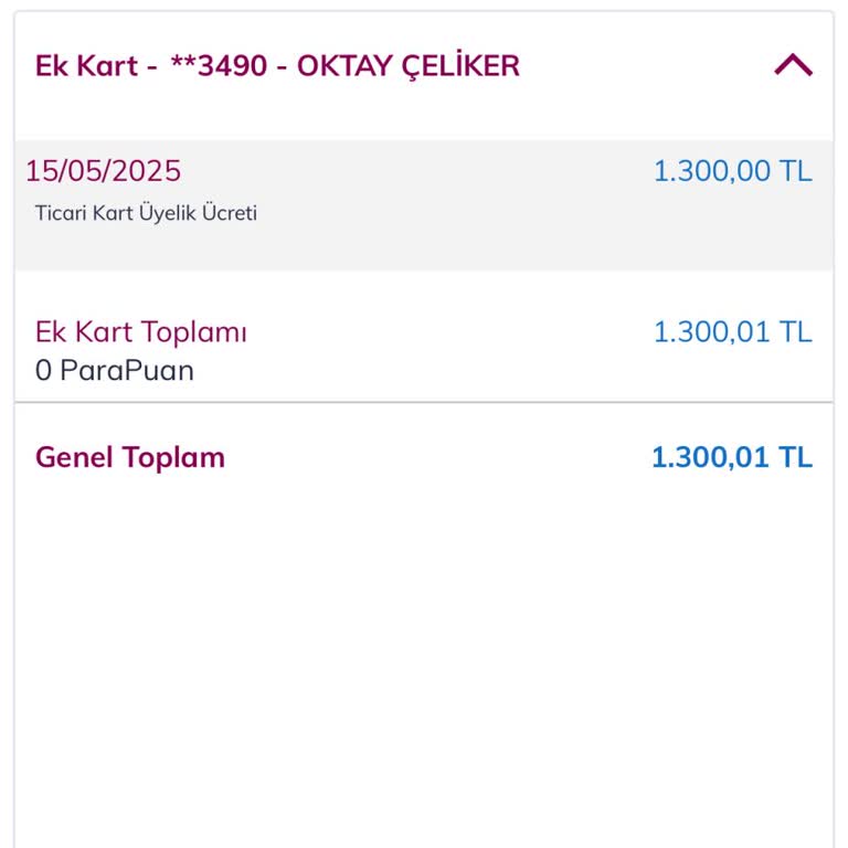 Hukuka Aykırı Yıllık Kart Ücreti Kesintisi İtirazım