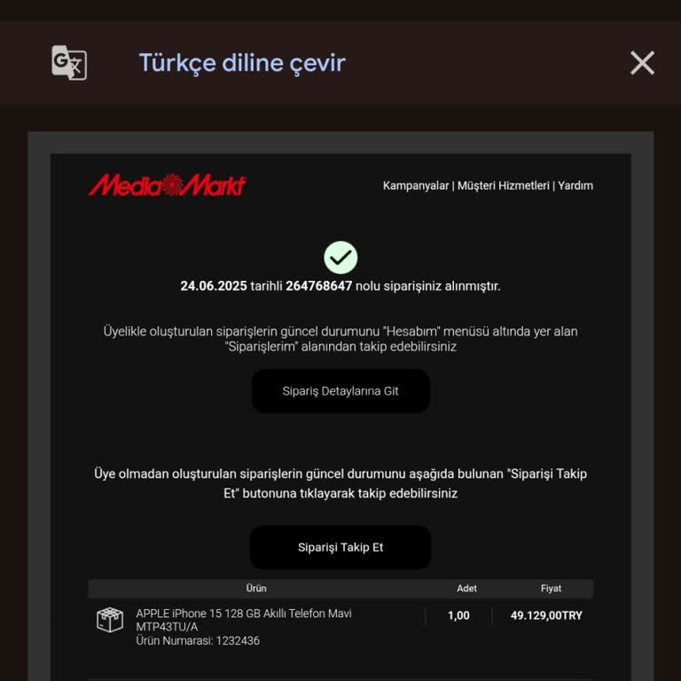 Gece İndiriminden Alınan İphone 15 Siparişim Sebepsiz Yere İptal Edildi