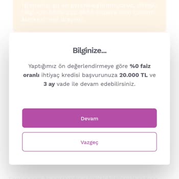 Kredi Başvurusunda Belirtilen Tutarın Düşürülmesi Şaşırtıyor