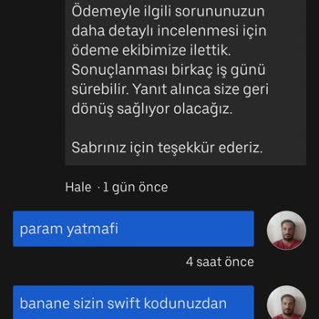 Uber Üzerinden Gönderilen Ödemem Banka Hesabıma Ulaşmadı