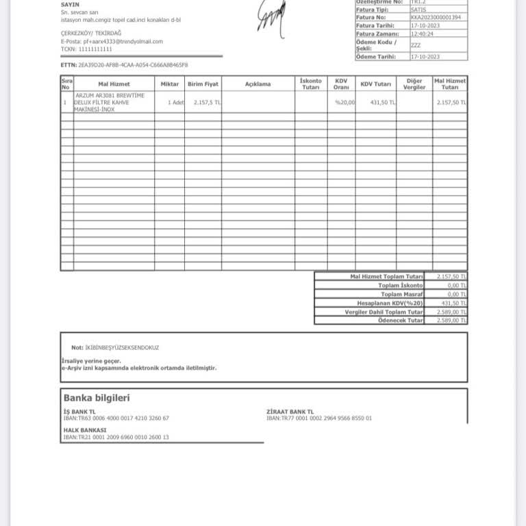 Arzum Kahve Makinesi Sürekli Arızalanıyor, Değişim Talebim Reddedildi