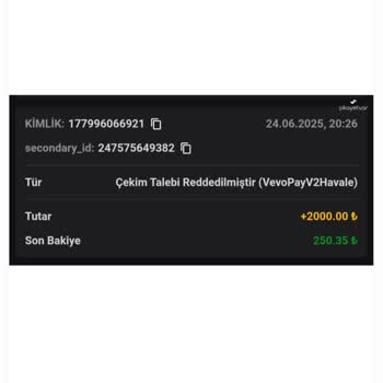 Vaycasino Kazandığım Büyük Ödül Ödenmedi Mağdur Edildim