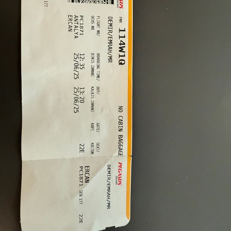 Pegasus Biletinde Kapı Numarası Olmaması Nedeniyle Uçağı Kaçırdık