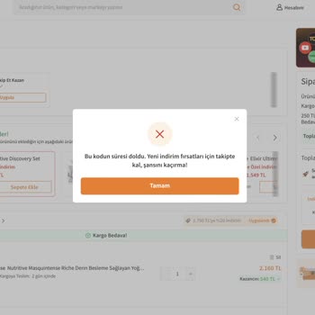 Kayıt Olana Vaat Edilen İndirim Kodu Çalışmadı, Alışverişim Yarım Kaldı