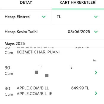 TEB Kredi Kartımdan İzinsiz Apple.com Çekimi Ve İade Sorunu