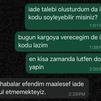 Eksik Ve Hatalı Ürün, İade Sürecinde Mağduriyet