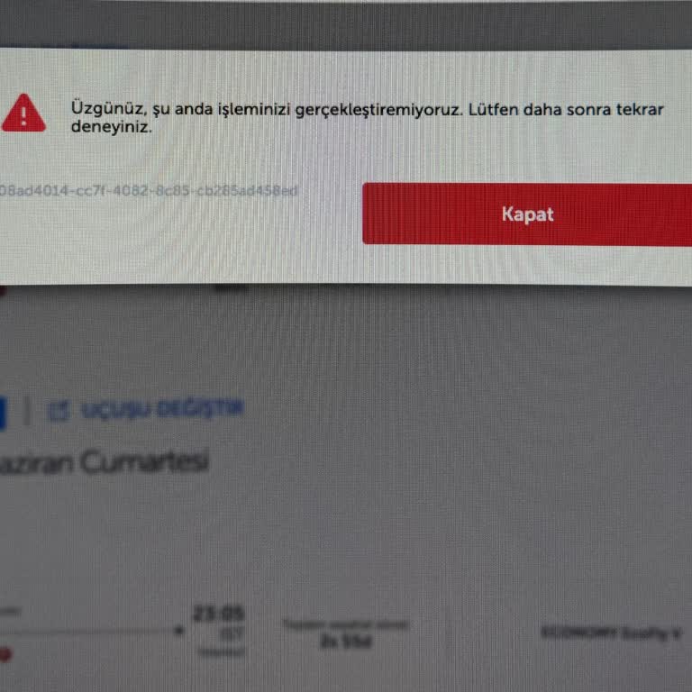 THY Bilet Alımında Ödeme Hatası Ve Fiyat Artışı Mağduriyeti