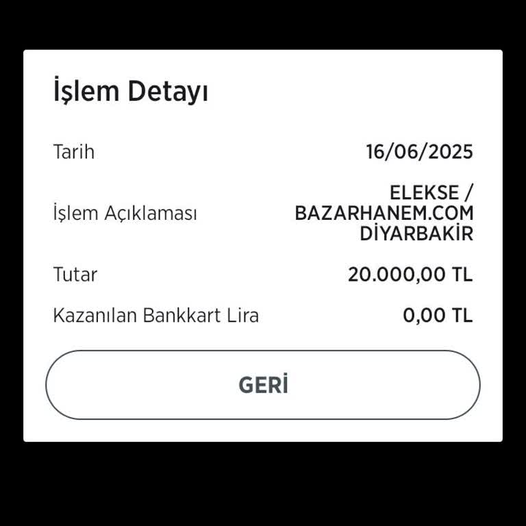 Neex 2025 Special Firmasında Kredi Kartı İle Yapılan Yatırımda Param Geri Ödenmedi