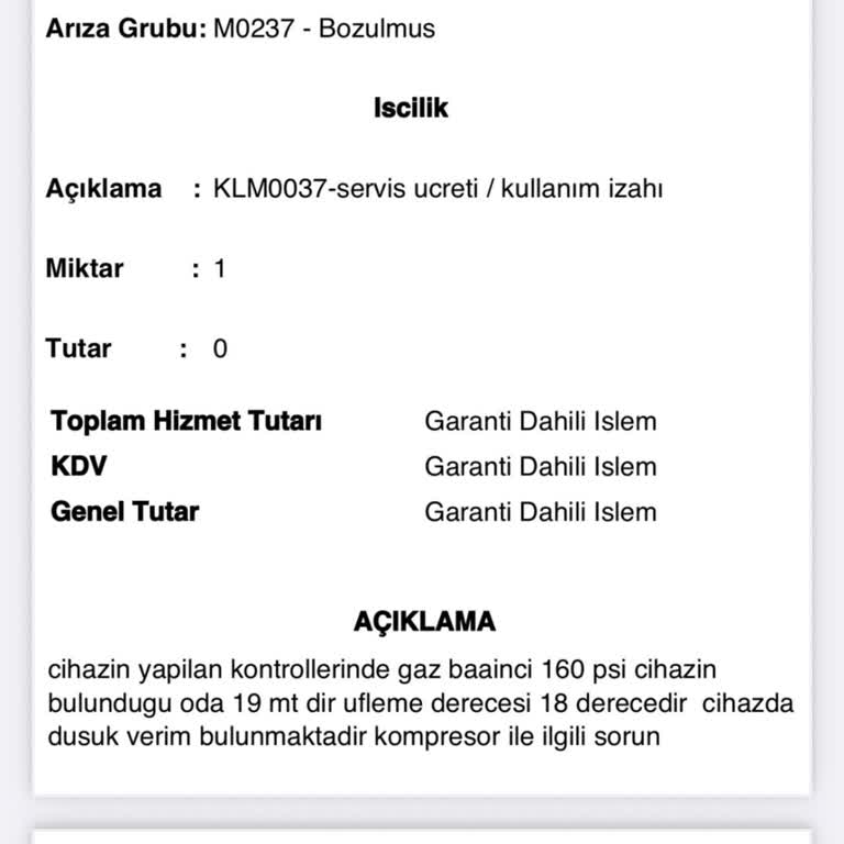 Baymak Klimada Düşük Soğutma Performansı Ve Değişim Talebine Ret