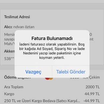 Faturamı Bir Türlü Göndermediler!