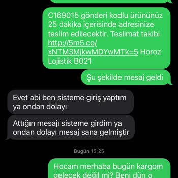 Kargo Teslimatında Sürekli Oyalama Ve Yanlış Bilgilendirme