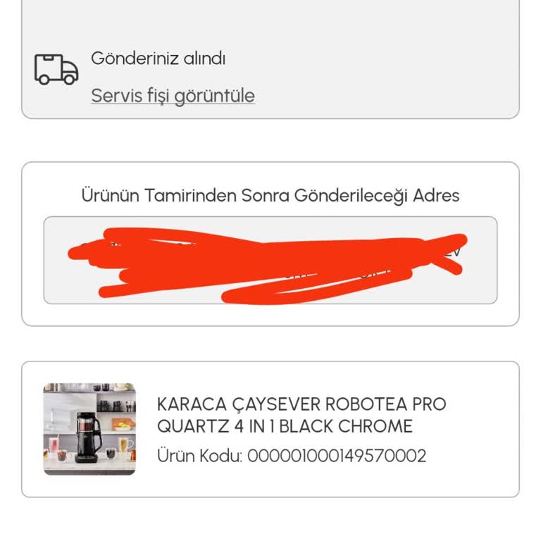 Karaca Züccaciye Ürünü Tamiratı Yapıp Ulaştırmıyorlar