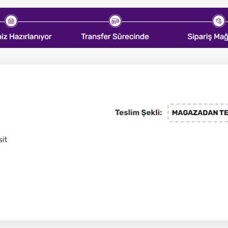 Siparişimin Hazırlanmasında Yaşanan Gecikme Ve Teslimat Sorunu