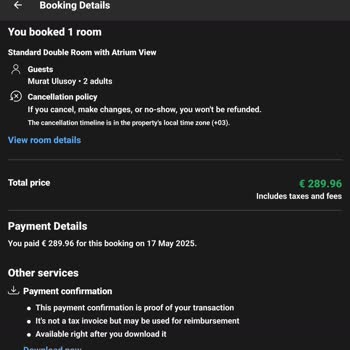 Trotz bezahlter, nicht stornierbarer Booking-Buchung kein Zimmer erhalten!