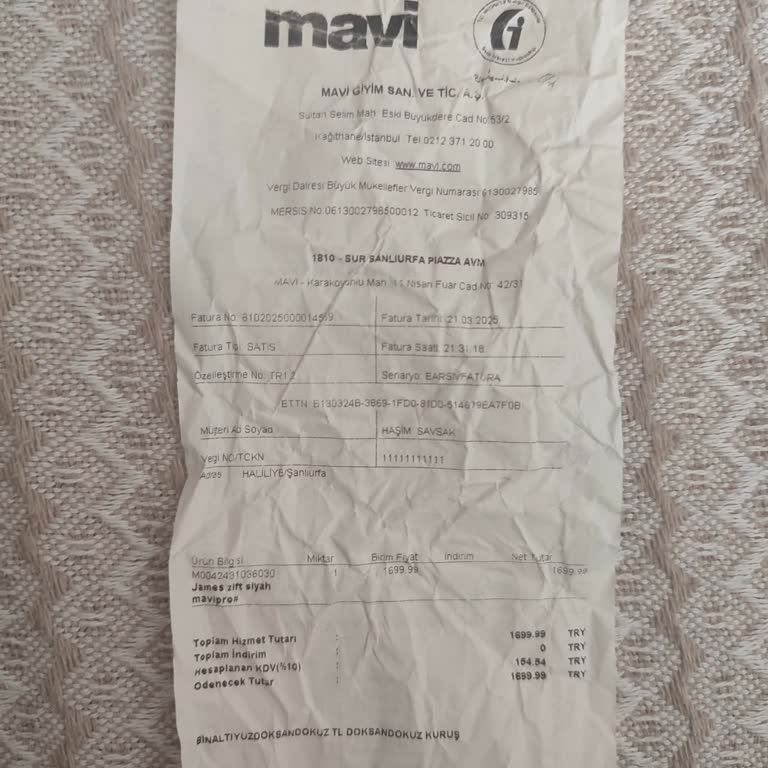 Mavi Mağazasında Değişim Süresinin Kısaltılması Nedeniyle Pantolonumu Değiştiremiyorum