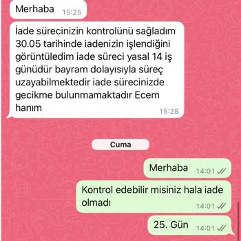 Kredi Kartı İadesi Bir Aydır Yapılmıyor Müşteri Oyalıyorlar